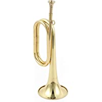 Los mejores  - JJmooer 310mm Cobre Bugle Trompeta de latón retro Instrumento musical práctico exquisito para la práctica de los…